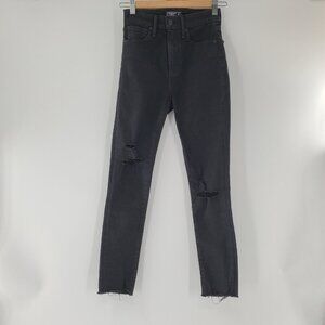 Abercrombie & Fitch‎ Curve Love High Rise Super Skinny Ankle Black Jeans 24/00R